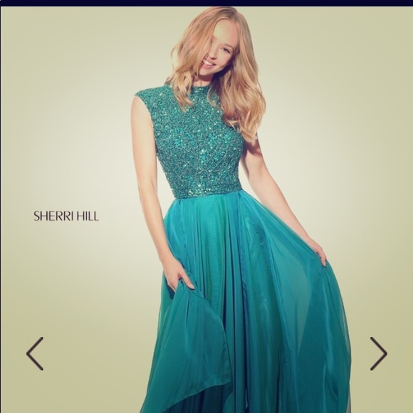 Sherri Hill 2018 Prom Dresses Jade Color